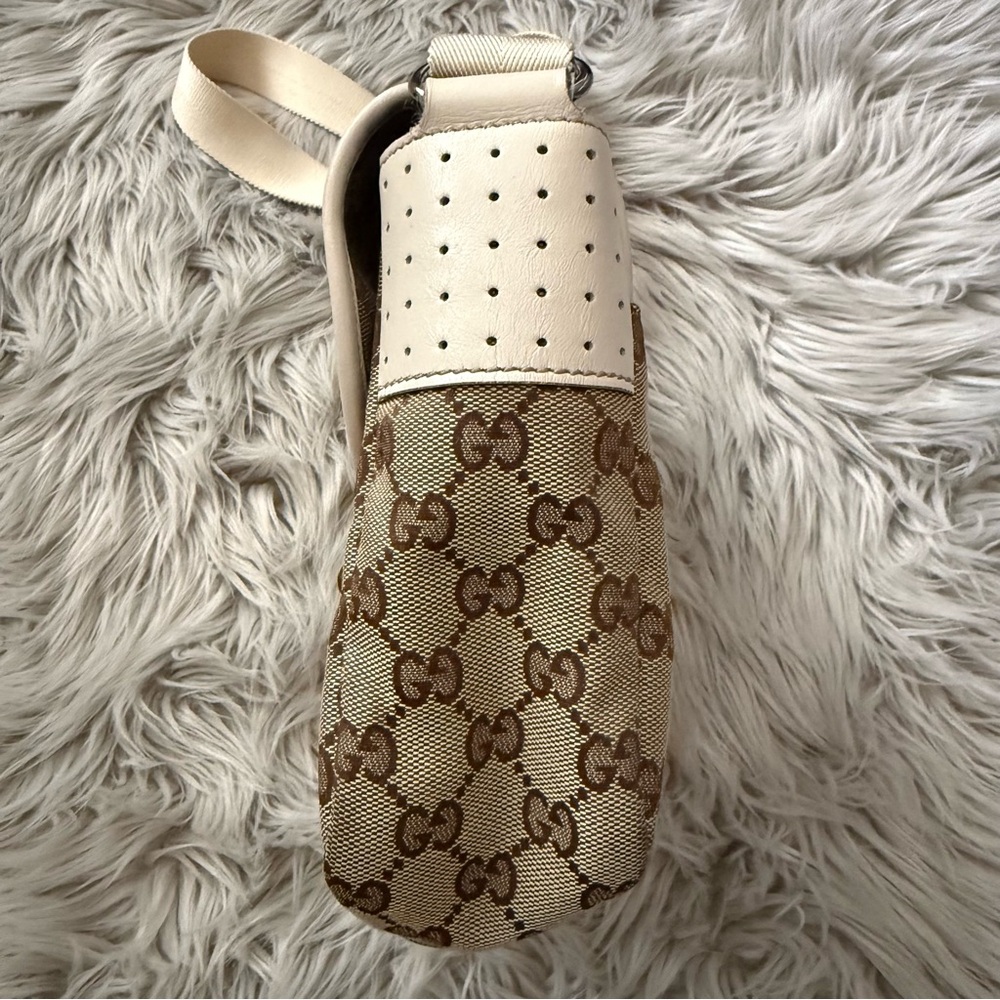 GUCCI Monogram Double Buckle Flap Messenger Bag - Picture 8 of 16